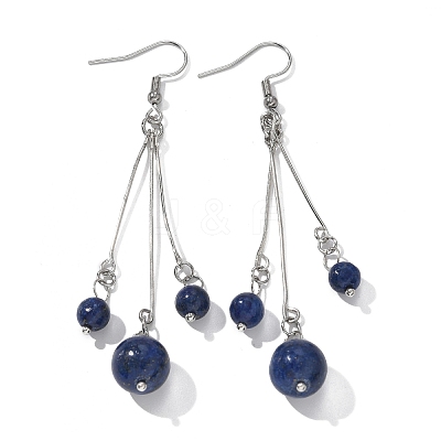 Natural Gemstone Dangle Earrings Sets EJEW-JE02813-1