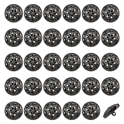 Alloy Shank Buttons FIND-WH0199-427B-1