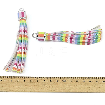PU Leather Tassel Pendant Decorations FIND-K027-01P-01-1