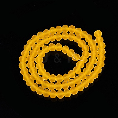 Transparent Glass Beads Strands LS-EGLA-A044-T6mm-MD05-1