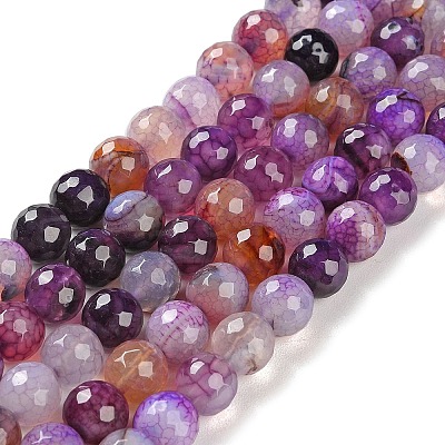 Natural Agate Beads Strands G-M437-C01-01O-1
