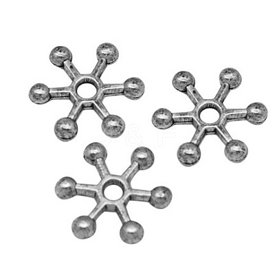 Tibetan Style Spacer Beads X-PALLOY-B0547-AS-FF-1