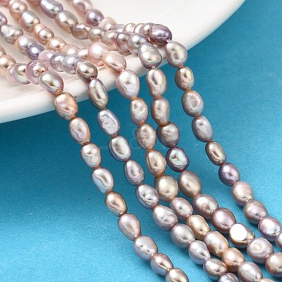 Natural Cultured Freshwater Pearl Beads Strands PEAR-I007-01P-04A-1