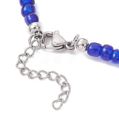 9Pcs 9 Styles Synthetic Turquoise Sea Turtle with Glass Seed Beaded Necklace Sets for Women NJEW-JN05930-1