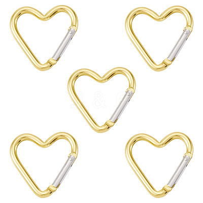 5Pcs Zinc Alloy Spring Gate Rings FIND-TA0009-73J-1