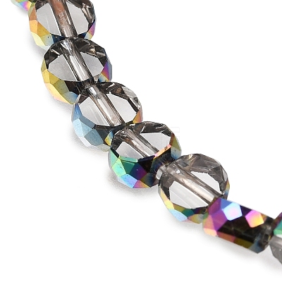 Electroplated Transparent Glass Beads Strands GL-CBA98F0-06B-03-1