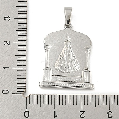 Non-Tarnish 304 Stainless Steel Pendants STAS-B071-02H-16P-1