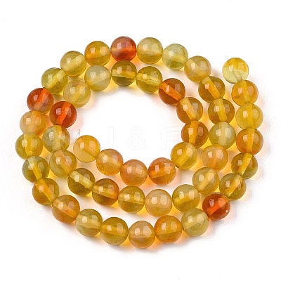 Glass Round Beads Strands GLAA-M044-01J-1