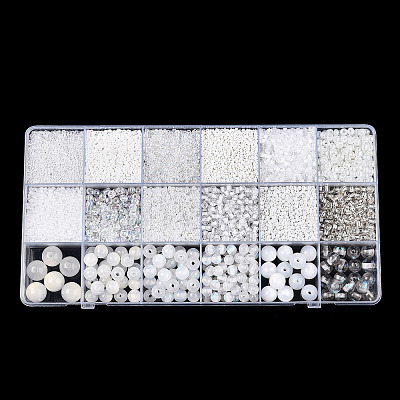 DIY 18 Style Resin & Acrylic Beads Jewelry Making Finding Kit DIY-NB0012-04J-1