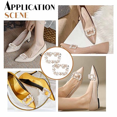 2Pcs Crystal Rhinestone Shoe Decoration DIY-OC0009-93KCG-1