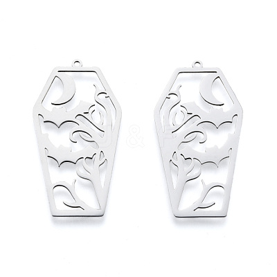 Non-Tarnish Halloween 201 Stainless Steel Pendants STAS-N090-LA977-1-1