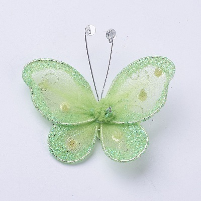 Polyester Butterfly Decoration DIY-WH0018-03K-1