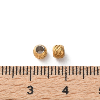 Ion Plating(IP) 304 Stainless Steel Beads STAS-C114-21B-G-1