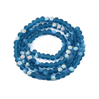 Transparent Glass Beads Strands EGLA-A044-T4mm-MB27-1