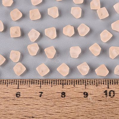FGB Frosted Transparent Glass Seed Beads SEED-N013-03A-03-1