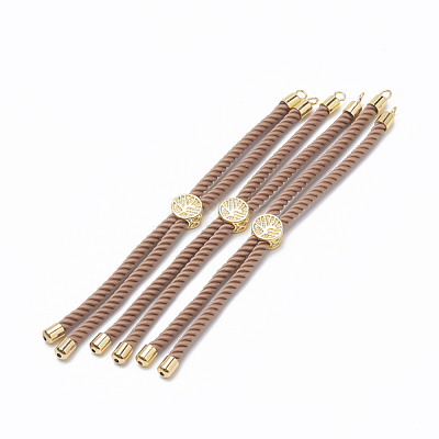 Nylon Twisted Cord Bracelet Making MAK-T003-11G-1