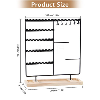 Iron Storage Jewelry Rack ODIS-WH0038-106-1