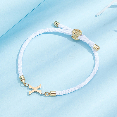 1pc Adjustable Nylon Cord Slider Bracelets for Women BJEW-LP0001-33X-G-1