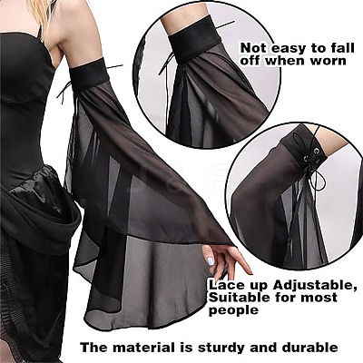 Chiffon Oversleeves for Women AJEW-WH0314-397B-1