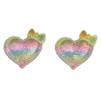 Transparent Epoxy Resin Cabochons CRES-N034-45-1