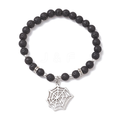 6Pcs Halloween Alloy Charms Bracelets BJEW-JB12099-1