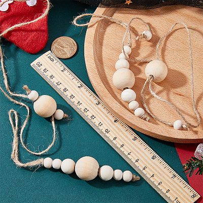 2 Sets 2 Style Hemp Rope Napkin Rings AJEW-GF0007-48-1