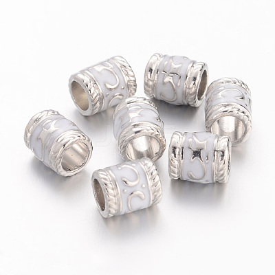 Enamel Alloy European Beads LS-EA8640-4-1
