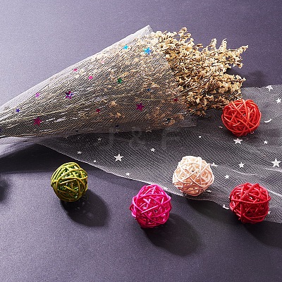 Star Sequin Deco Mesh Ribbons OCOR-P010-F-1
