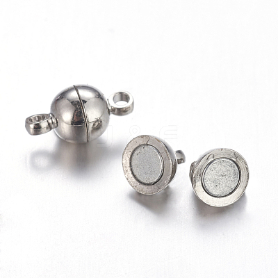 Brass Magnetic Clasps with Loops MC019-NF-1