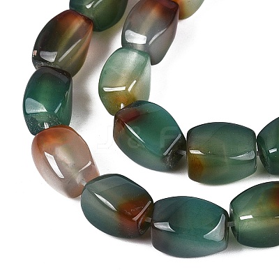 Natural Peacock Agate Beads Strands G-N362-19A-01-1