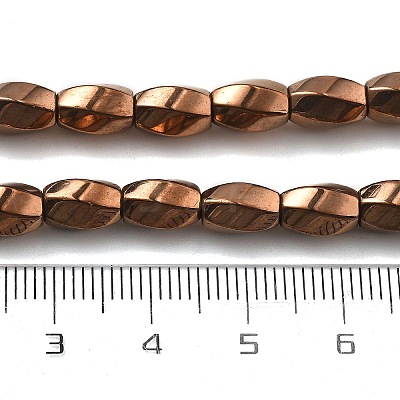 Electroplated Synthetic Non-magnetic Hematite Beads Strands G-P545-G02-02D-1