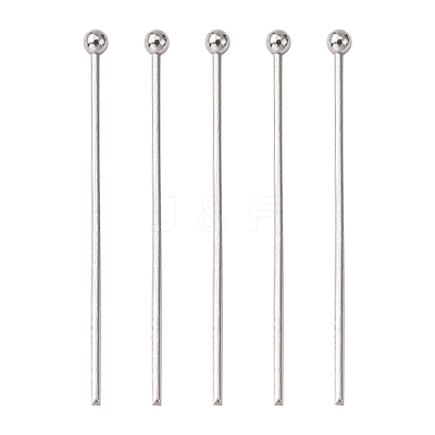 Tarnish Resistant 304 Stainless Steel Ball Head pins STAS-N017-02-30mm-1