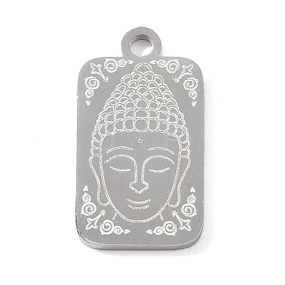 Buddhist 304 Stainless Steel Pendants SA-CBAE30B-02C-P-1