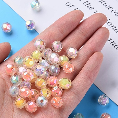 Transparent Acrylic Beads X-TACR-S152-04B-1