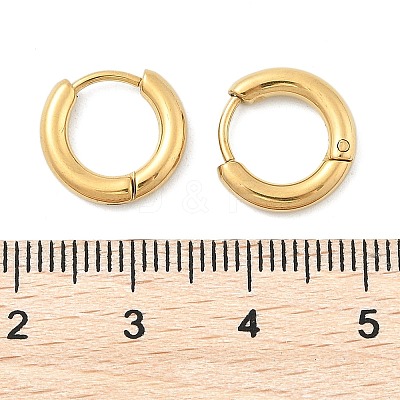 Ion Plating(IP) 304 Stainless Steel Hoop Earrings EJEW-P177-G-13-1