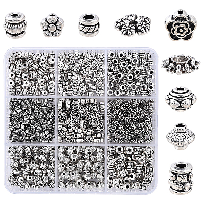 Tibetan Style Alloy Spacer Beads TIBE-YW0001-83-1