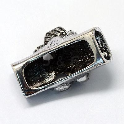 Alloy Tube Beads PALLOY-R089-37AS-1
