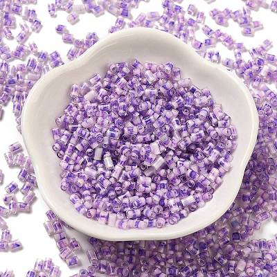 Two Tone Inside Colours Transparent Glass Seed Beads SEED-C004-05J-1