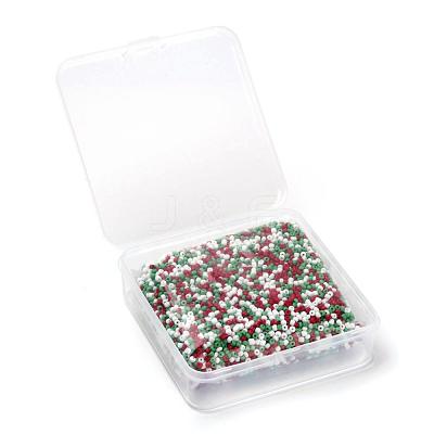 6500Pcs 300G 3 Colors Glass Seed Beads SEED-LS0001-07-1