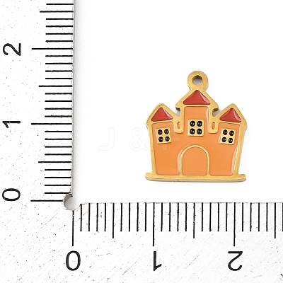 304 Stainless Steel Enamel Charms LS-FIND-I068-02G-01-1