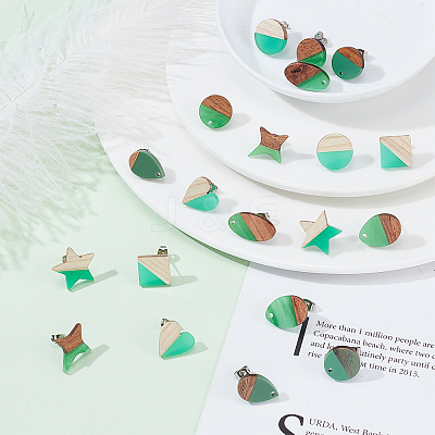 DIY Two Tone Stud Earring Making Finding Kits DIY-PH0006-52-1