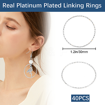 Brass Linking Rings KK-BBC0024-94C-1