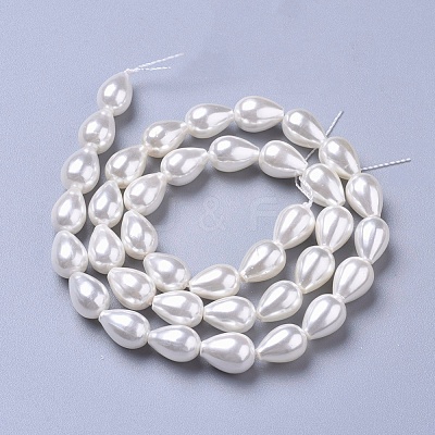 Polished Shell Pearl Beads Strands BSHE-L042-A05-1