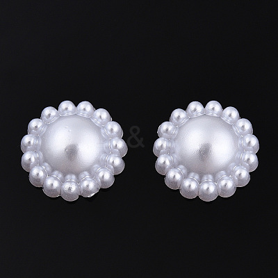 ABS Plastic Imitation Pearl Cabochons SACR-R861-12mm-Z9-1