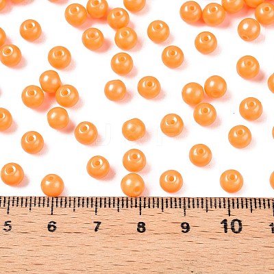 Opaque Baking Paint Glass Beads DGLA-T004-02H-1