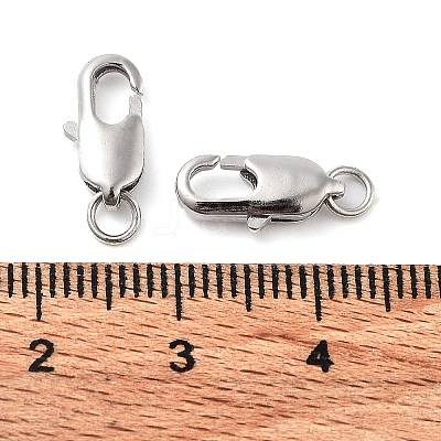 Brass Lobster Claw Clasps KK-I563-P03-1
