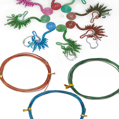 6M 3 Colors Copper Beading Wire for Jewelry Making CWIR-LP0001-13-1