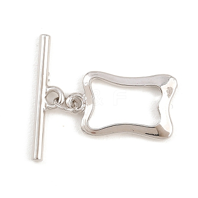 Brass Toggle Clasps KK-G548-41P-04-1