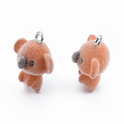 Opaque Resin Pendants X-RESI-T053-11-1