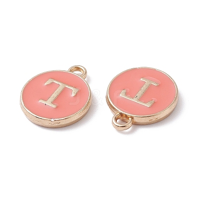 (Defective Closeout Sale Border damaged) Golden Plated Alloy Enamel Charms LS-ENAM-XCP0001-20T-1